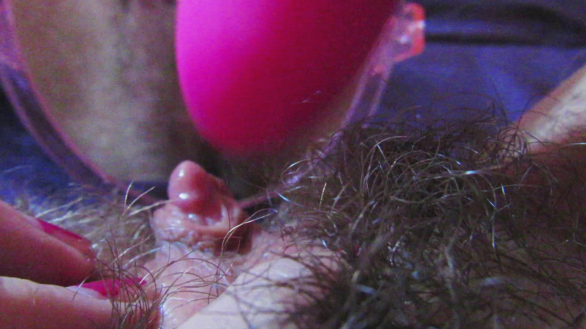 Hairy Pussy Big Clit Masturbation And Huge Wet Orgasm By